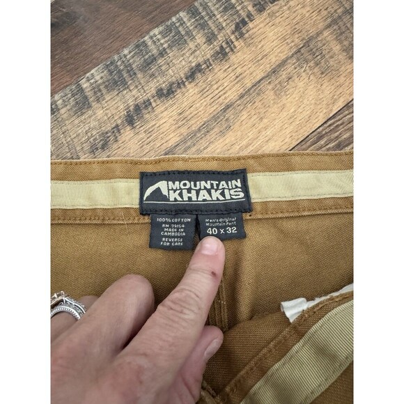 Mountain Khakis 2-Ply Cotton Canvas Pant Boot Cut Relaxed Fit Men's W40/32 - Picture 2 of 6